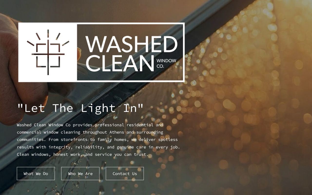 Washed Clean Window Co